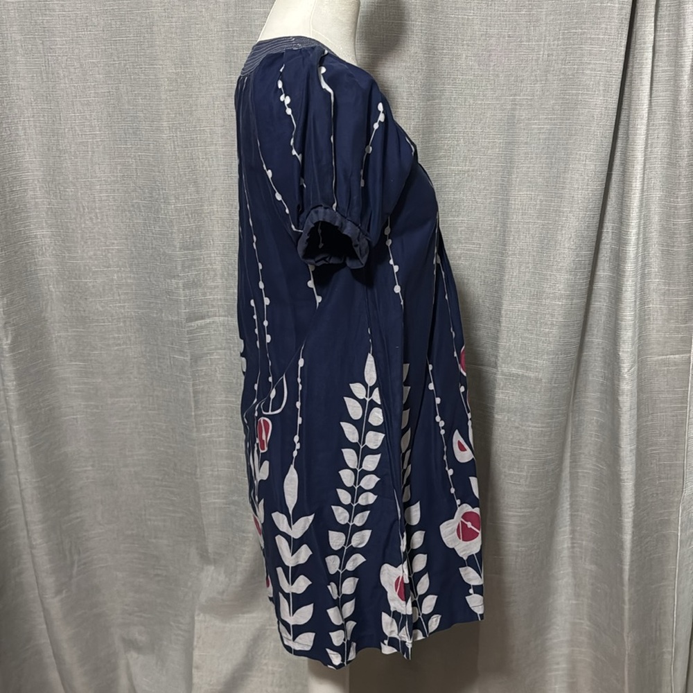 Shiraleah Dress-Sz S-Cotton-Blue/White/Pink-Floral-Lined-EUC - Picture 9 of 15